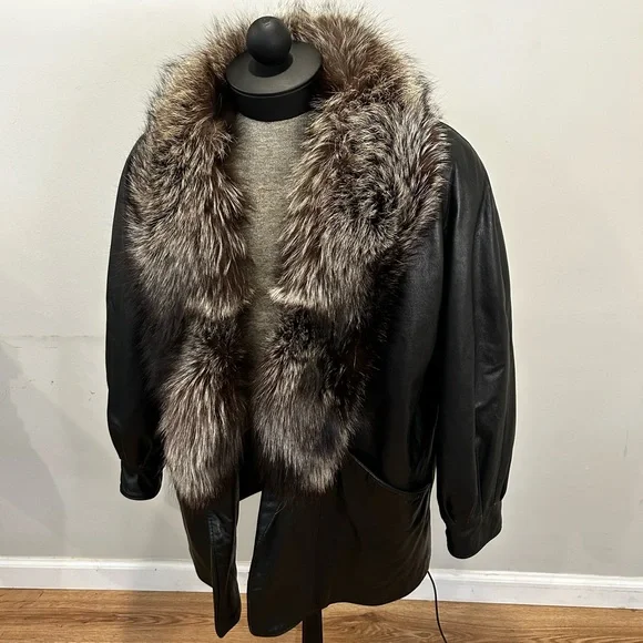 J percy for marvin richards leather coat deals